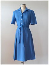 Carica l'immagine nel visualizzatore di Gallery, 1960s 1970s - 3 SUISSES - Blue Dress - W34.5 (88cm)