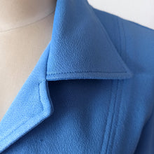 Carica l'immagine nel visualizzatore di Gallery, 1960s 1970s - 3 SUISSES - Blue Dress - W34.5 (88cm)