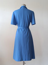 Carica l'immagine nel visualizzatore di Gallery, 1960s 1970s - 3 SUISSES - Blue Dress - W34.5 (88cm)