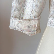 Charger l'image dans la galerie, 1960s - Divine Rayon Silk Lurex Blouse - Sz 36