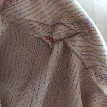 Charger l'image dans la galerie, 1960s - Divine Rayon Silk Lurex Blouse - Sz 36