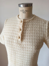 Charger l'image dans la galerie, 1960s - Gorgeous Knitted Long Dress - W35 (88cm)