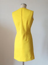 Load image into Gallery viewer, 1960s - Fabulous Yellow Textured Dress - W32 (82cm)