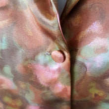 Load image into Gallery viewer, 1960s - THUREX, France - Cute Abstract Satin Blouse - Sz 42
