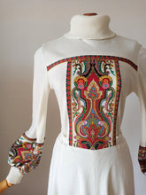Laden Sie das Bild in den Galerie-Viewer, 1970s - RAWE RHEDA, Germany - Delightful Balloon Sleeves Dress - Sz 40/42