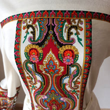 Laden Sie das Bild in den Galerie-Viewer, 1970s - RAWE RHEDA, Germany - Delightful Balloon Sleeves Dress - Sz 40/42