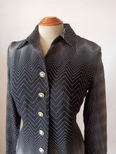 Carica l'immagine nel visualizzatore di Gallery, 1970s - HEROS - Black Optical Illusion Dress - Size 40