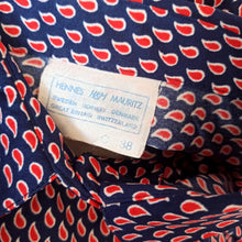 Load image into Gallery viewer, 1970s - H&M - Gorgeous Red Navy Dress - W33 (84cm)