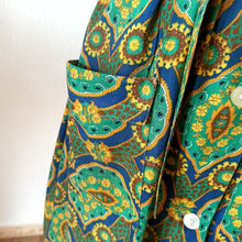 Load image into Gallery viewer, 1960s - Gorgeous Printed Cotton Home-Dress - Sz 44