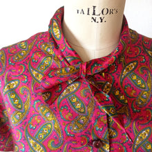 Load image into Gallery viewer, 1960s - TRICEL, Germany - Lovely Paisley Satin Blouse