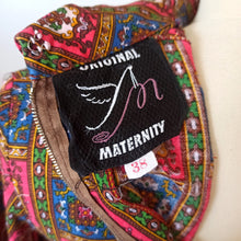 Load image into Gallery viewer, 1960s - ORIGINAL MATERNITY - Printed Cotton Blouse - Sz 38