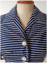 Load image into Gallery viewer, 1950s 1960s - DAHLMODELLER, Netherlands - Exquisite Striped Dress - W25 (64cm)