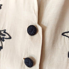 Cargar imagen en el visor de la galería, 1940s - Fabulous Yellow Cream Rayon Dress - W29 (74cm)