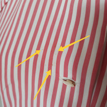 Cargar imagen en el visor de la galería, 1940s 1950s - Adorable Candy Stripes Rayon Blouse - W33 (84cm)