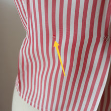 Cargar imagen en el visor de la galería, 1940s 1950s - Adorable Candy Stripes Rayon Blouse - W33 (84cm)