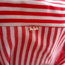 Cargar imagen en el visor de la galería, 1940s 1950s - Gorgeous Candy Stripes Rayon Blouse - Sz. 44