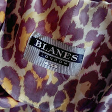 Load image into Gallery viewer, 1950s - BLANES, London - Stunning Leopard Satin Dress - W27.5 (70cm)