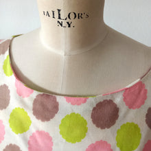 Load image into Gallery viewer, 1950s 1960s - DRALON - Adorable Colors Day Dress - W28.5 (72cm)