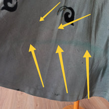 Carica l'immagine nel visualizzatore di Gallery, 1940s - Stunning Greyish Green Taffeta Dress - W28.5 (72cm)