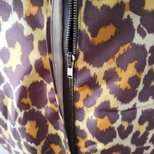 Load image into Gallery viewer, 1950s - BLANES, London - Stunning Leopard Satin Dress - W27.5 (70cm)