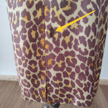 Load image into Gallery viewer, 1950s - BLANES, London - Stunning Leopard Satin Dress - W27.5 (70cm)