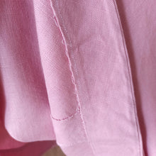 Load image into Gallery viewer, 1940s - Adorable Pink Linen Belted Dress - W29 (74cm)