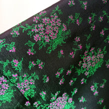 Cargar imagen en el visor de la galería, 1940s - SALENS, Stockholm - Stunning Green Floral Dress - W29 (74cm)