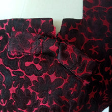 Charger l'image dans la galerie, 1950s 1960s - Stunning Red Wine German Wiggle Dress - W32 (82cm)