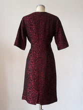 Charger l'image dans la galerie, 1950s 1960s - Stunning Red Wine German Wiggle Dress - W32 (82cm)