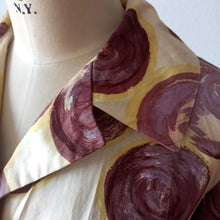 Charger l'image dans la galerie, 1950s - LOVE LINE CREAZIONI, Italy - Stunning Abstract Dress - W34 (86cm)