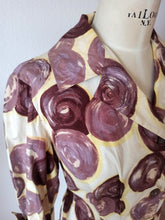 Charger l'image dans la galerie, 1950s - LOVE LINE CREAZIONI, Italy - Stunning Abstract Dress - W34 (86cm)