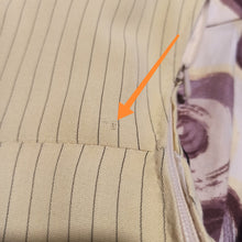 Charger l'image dans la galerie, 1950s - Gorgeous Lemon Butter Striped Rayon Dress - W27 (68cm)