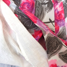 Charger l'image dans la galerie, 1950s 1960s - FRANCE - Stunning Roseprint Dress - W28 (71cm)