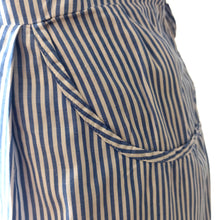 Load image into Gallery viewer, 1940s - Adorable Blue Stripes Cotton Dress - W35 (88cm)