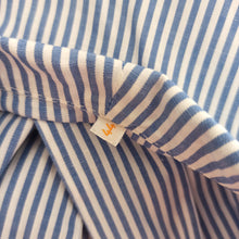 Load image into Gallery viewer, 1940s - Adorable Blue Stripes Cotton Dress - W35 (88cm)