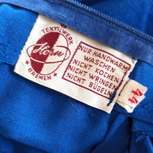 Charger l'image dans la galerie, 1950s 1960s - HORN, Bremen - Gorgeous Blue Dress - W31 (78cm)
