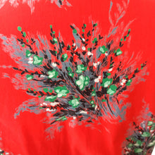 Charger l'image dans la galerie, 1950s - Gorgeous Red Floral Pockets Blouse - Sz M/L