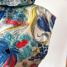 Charger l'image dans la galerie, 1950s - Fabulous Floral Hoodie Blouse - Sz. L/XL