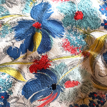 Charger l'image dans la galerie, 1950s - Fabulous Floral Hoodie Blouse - Sz. L/XL
