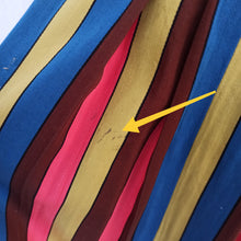 Charger l'image dans la galerie, 1950s 1960s - Stunning Colorful Stripes Gab Rayon Dress - W27 (68cm)