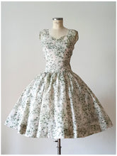 Charger l'image dans la galerie, 1950s - Dreamy Abstract Floral Dress - W27 (68cm)