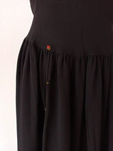 Load image into Gallery viewer, 1930s 1940s - Exquisite Black Textured Beaded Crepe Dress - W27 (68cm)