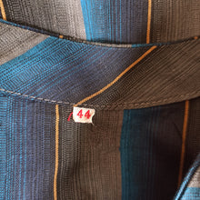 Charger l'image dans la galerie, 1940s 1950s - FRENCH DEADSTOCK - Gorgeous Striped Cotton Dress - W36 (92cm)