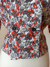 Charger l'image dans la galerie, 1950s (?) - Gorgeous Floral Cotton Blouse - W31 (79cm)