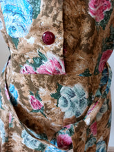 Charger l'image dans la galerie, 1950s 1960s - Beautiful Roseprint Cotton Dress - W34 (87cm)