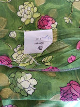 Charger l'image dans la galerie, 1960s - DEADSTOCK - Green Floral Dress - Sz 42