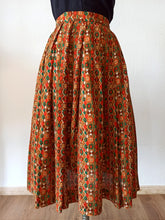 Charger l'image dans la galerie, 1960s - Abstract Rayon Skirt - W31 (80cm)