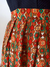 Charger l'image dans la galerie, 1960s - Abstract Rayon Skirt - W31 (80cm)