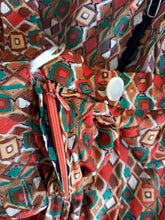 Charger l'image dans la galerie, 1960s - Abstract Rayon Skirt - W31 (80cm)