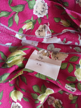 Charger l'image dans la galerie, 1960s - DEADSTOCK - Rouge Floral Dress - Sz 46